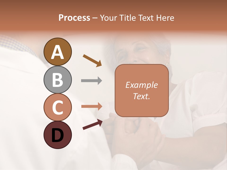 Male Doctor With Elderly Woman Patient PowerPoint Template
