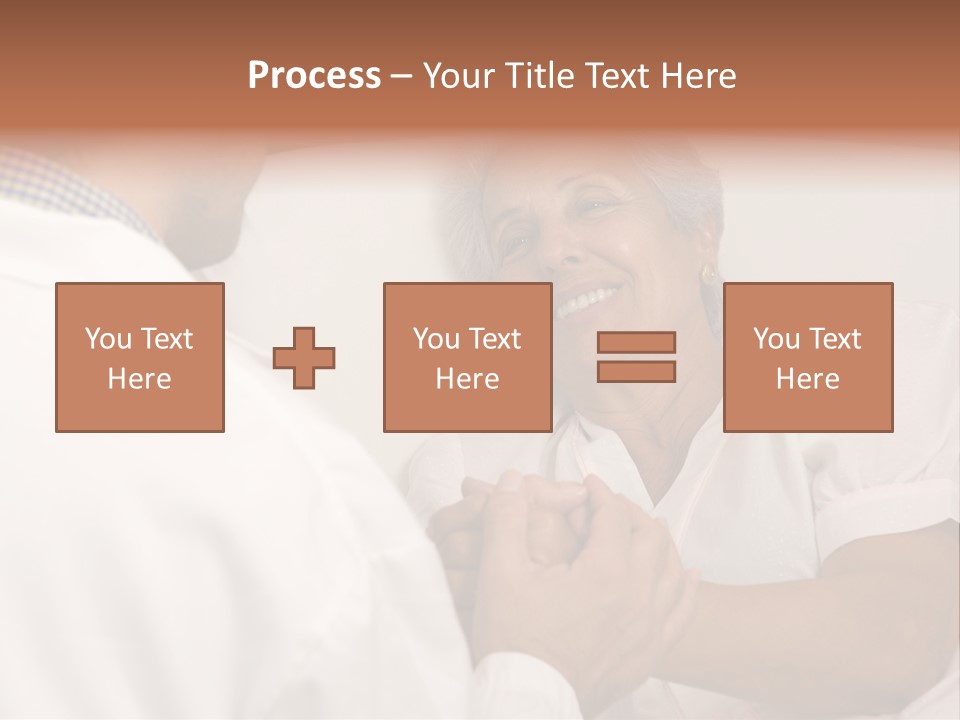 Male Doctor With Elderly Woman Patient PowerPoint Template