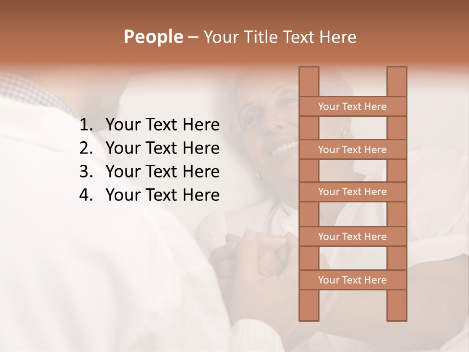 Male Doctor With Elderly Woman Patient PowerPoint Template