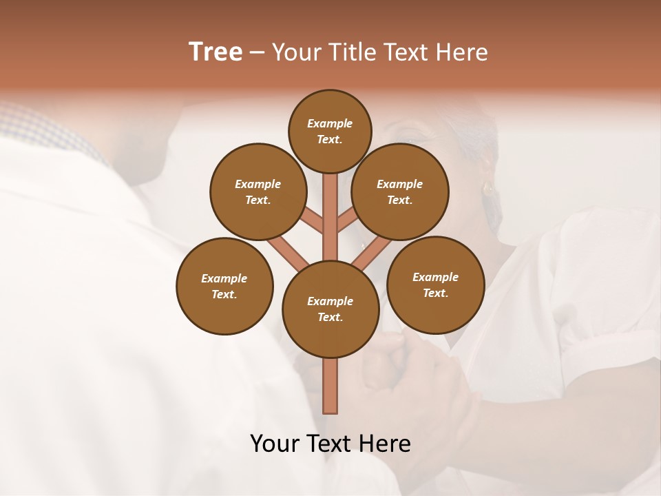 Male Doctor With Elderly Woman Patient PowerPoint Template