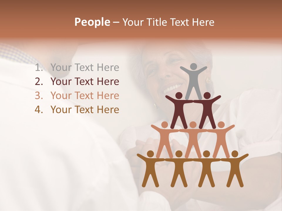 Male Doctor With Elderly Woman Patient PowerPoint Template