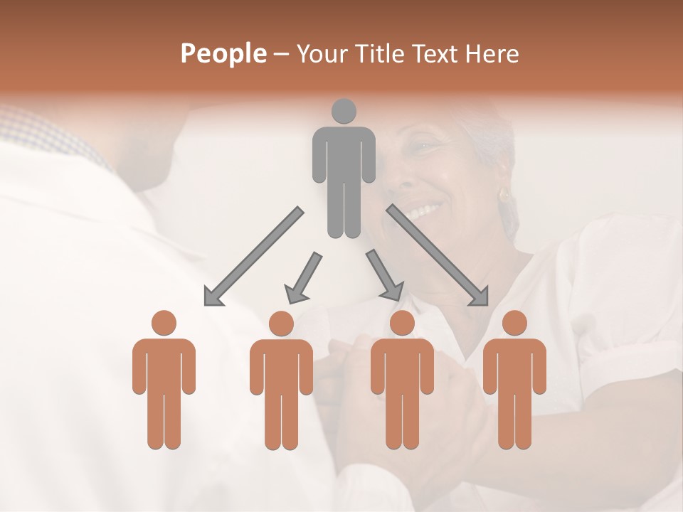 Male Doctor With Elderly Woman Patient PowerPoint Template