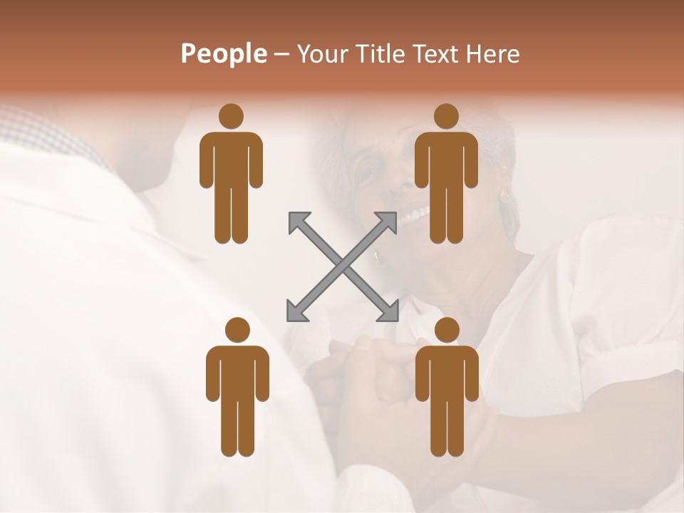 Male Doctor With Elderly Woman Patient PowerPoint Template