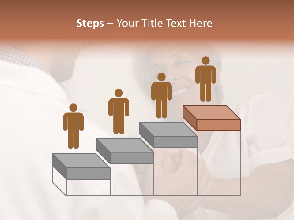 Male Doctor With Elderly Woman Patient PowerPoint Template