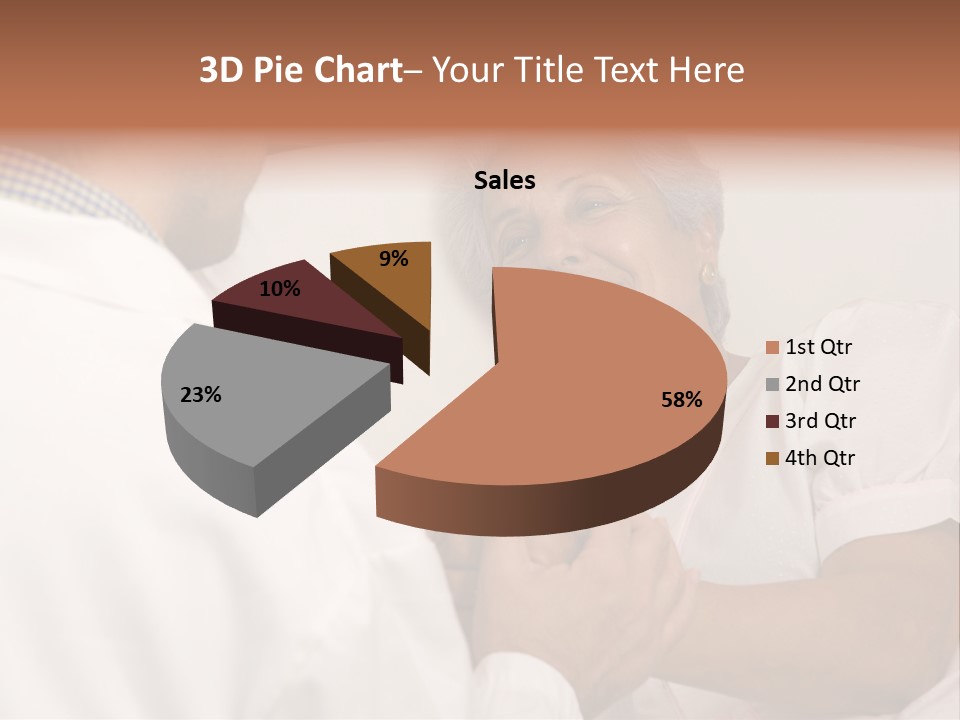 Male Doctor With Elderly Woman Patient PowerPoint Template