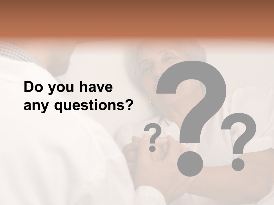 Male Doctor With Elderly Woman Patient PowerPoint Template