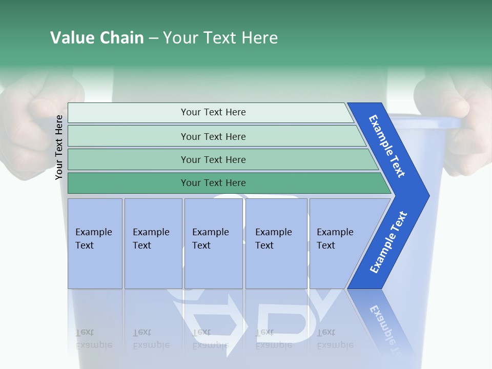 Man Holding Recycling Bin PowerPoint Template