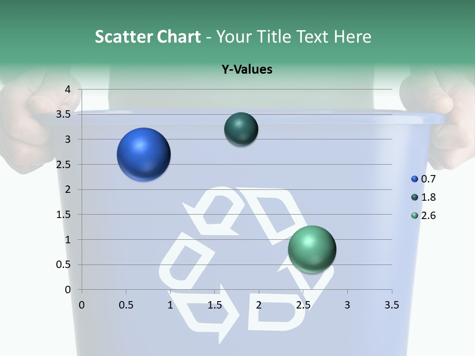 Man Holding Recycling Bin PowerPoint Template