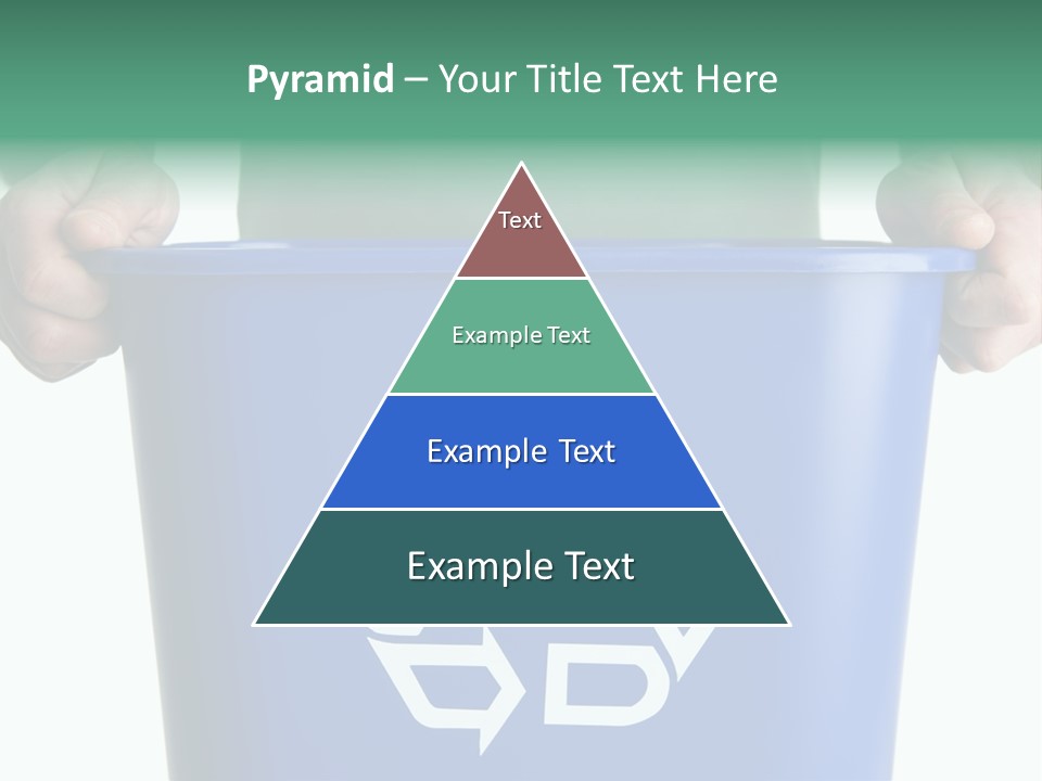 Man Holding Recycling Bin PowerPoint Template