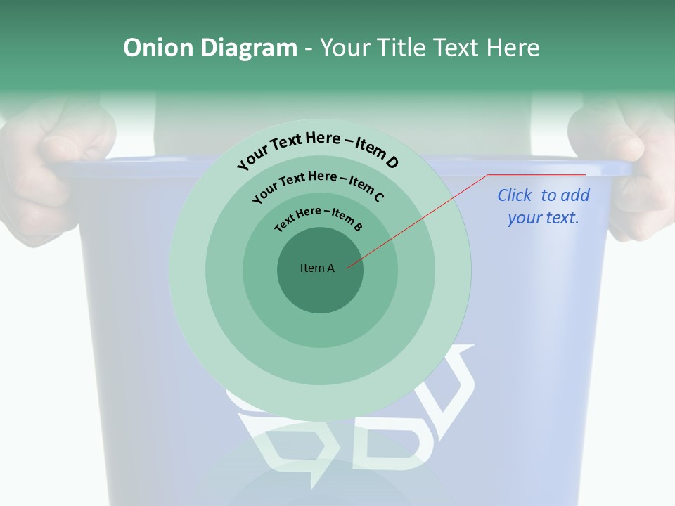 Man Holding Recycling Bin PowerPoint Template