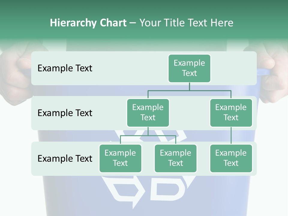 Man Holding Recycling Bin PowerPoint Template