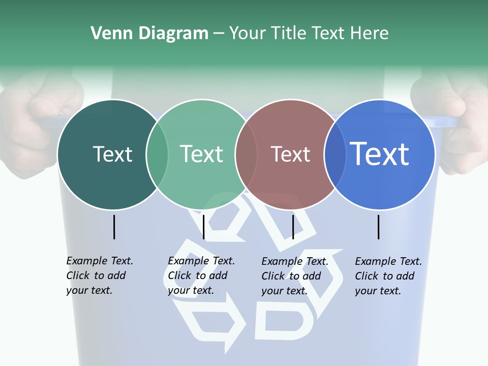 Man Holding Recycling Bin PowerPoint Template
