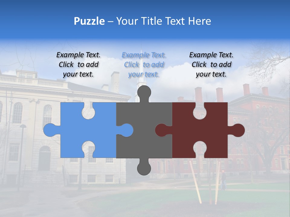 Harvard Square, Usa PowerPoint Template