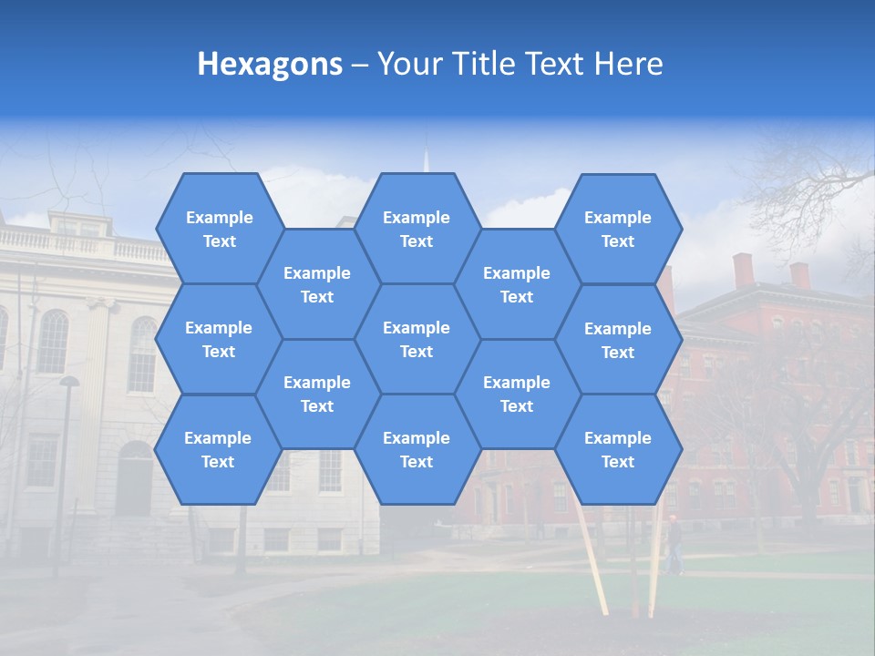 Harvard Square, Usa PowerPoint Template