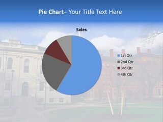 Harvard Square, Usa PowerPoint Template