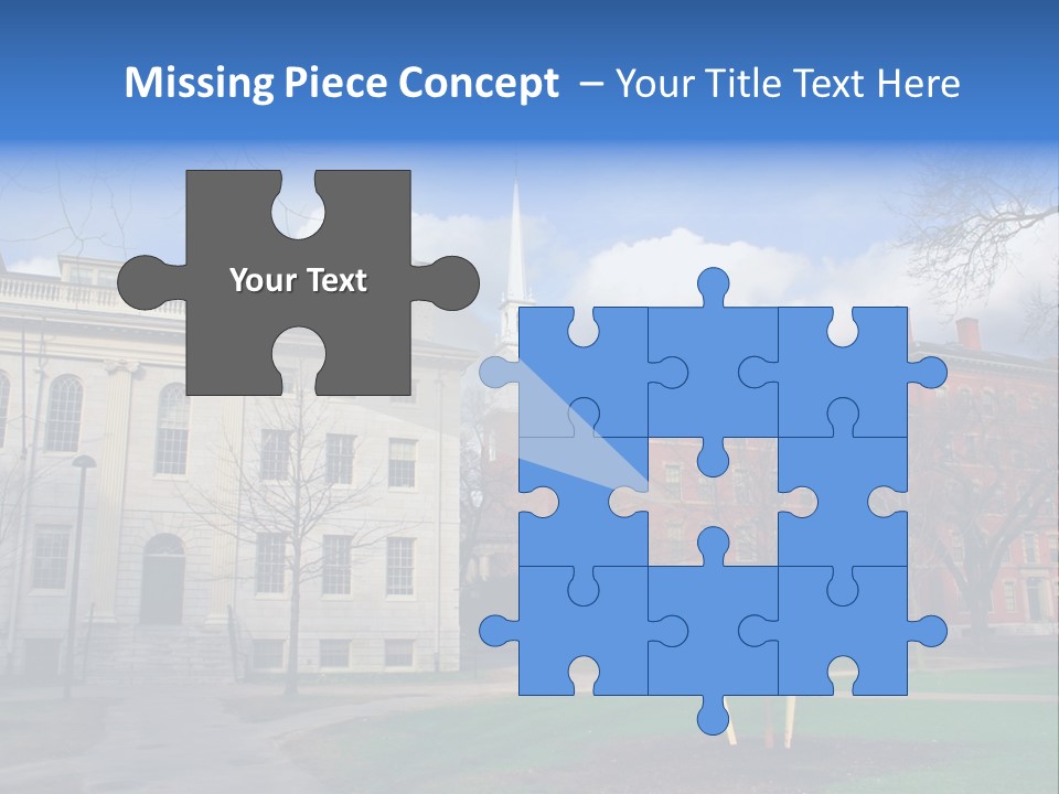 Harvard Square, Usa PowerPoint Template