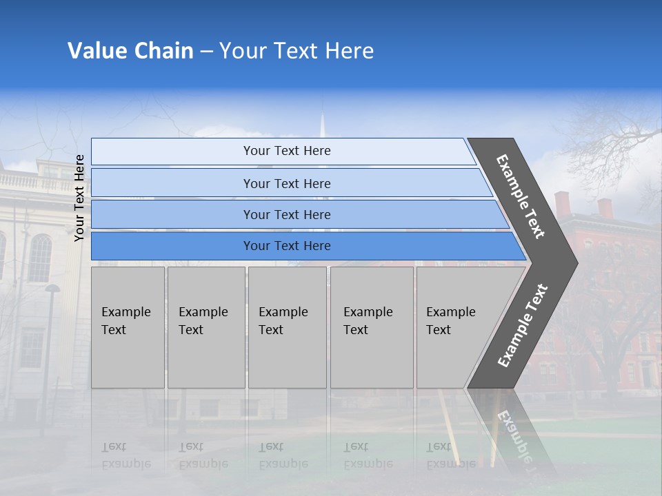 Harvard Square, Usa PowerPoint Template