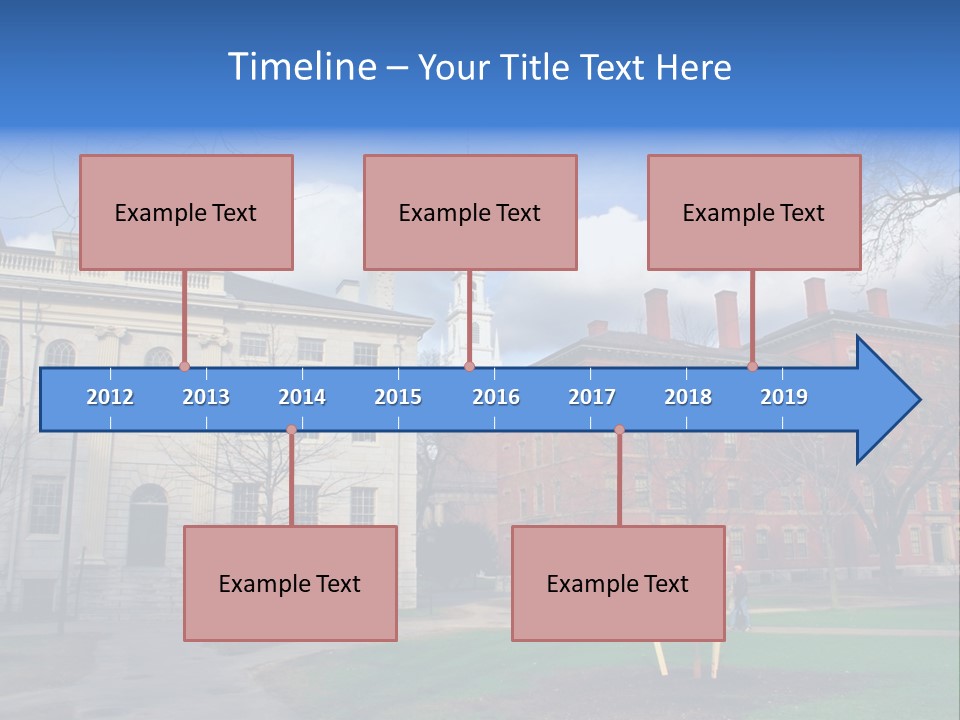 Harvard Square, Usa PowerPoint Template