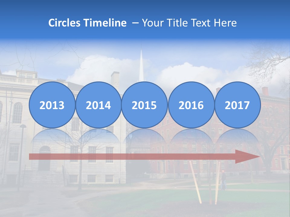 Harvard Square, Usa PowerPoint Template