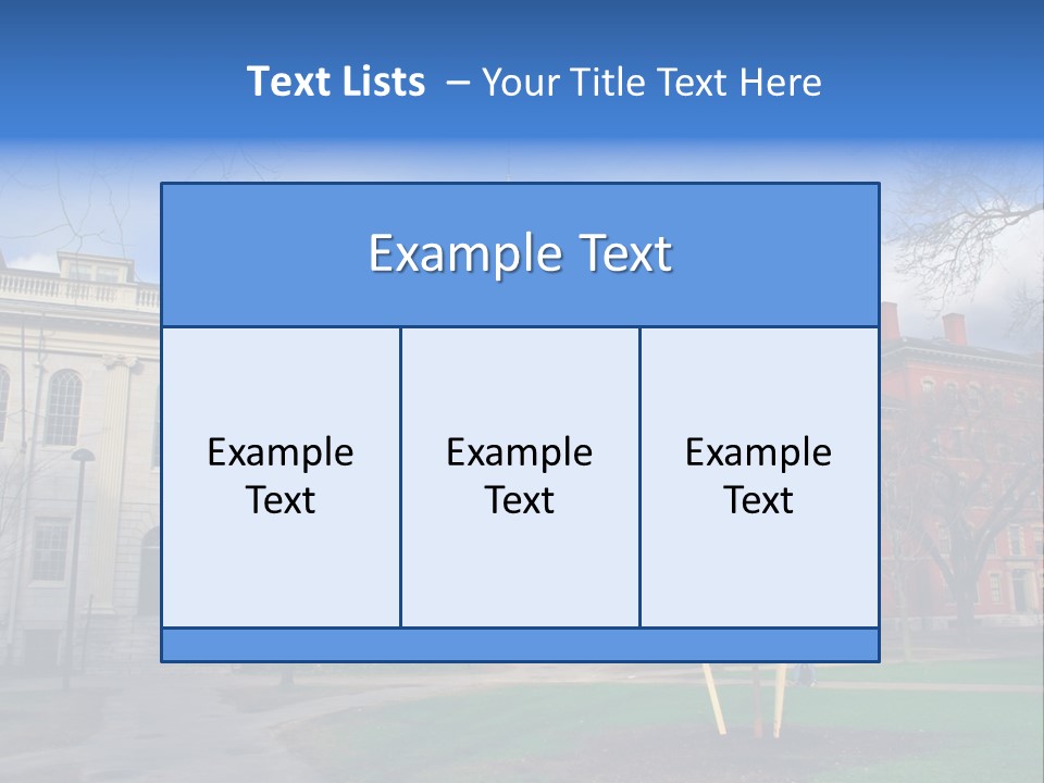 Harvard Square, Usa PowerPoint Template