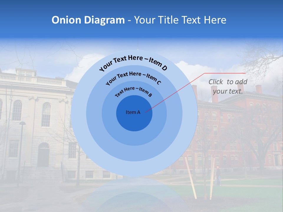 Harvard Square, Usa PowerPoint Template