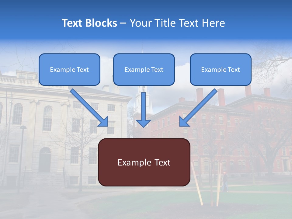 Harvard Square, Usa PowerPoint Template
