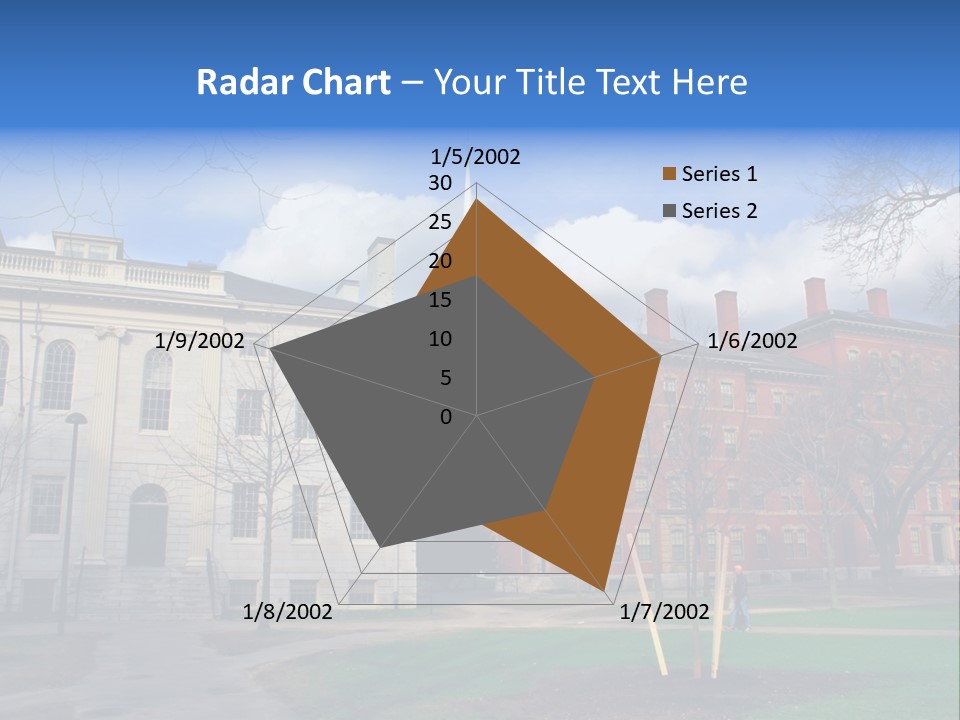 Harvard Square, Usa PowerPoint Template