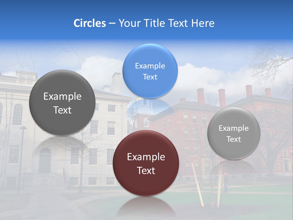 Harvard Square, Usa PowerPoint Template