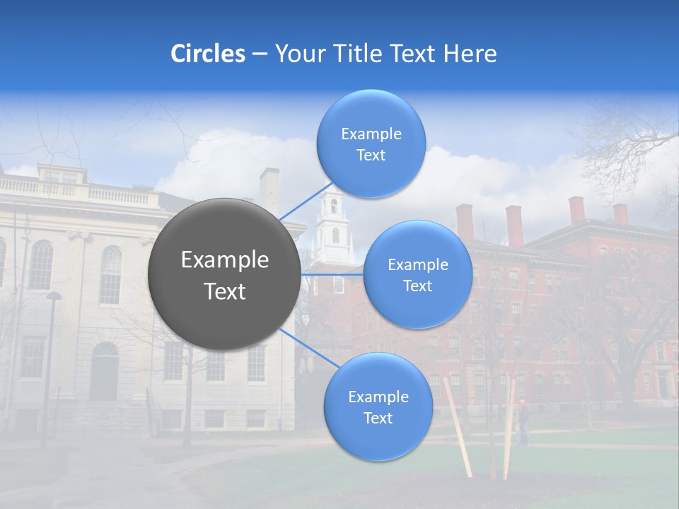 Harvard Square, Usa PowerPoint Template