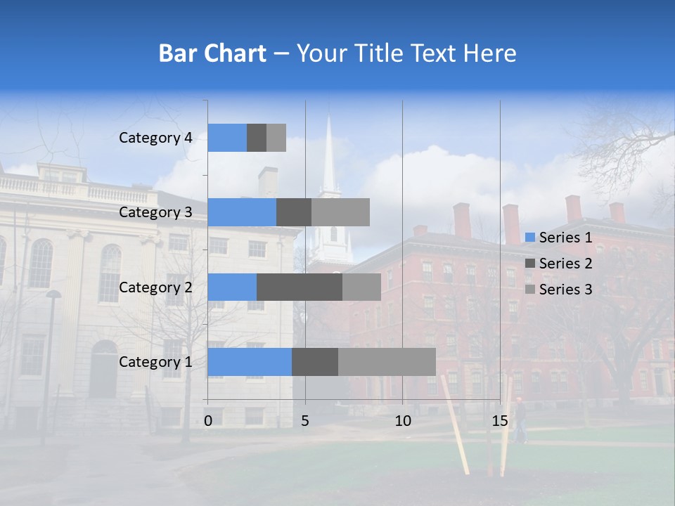 Harvard Square, Usa PowerPoint Template
