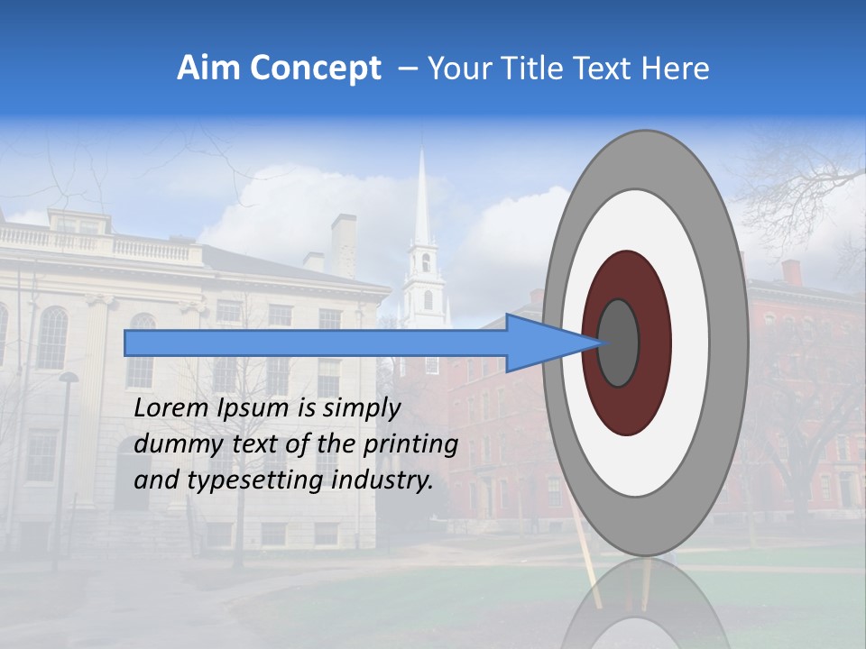Harvard Square, Usa PowerPoint Template