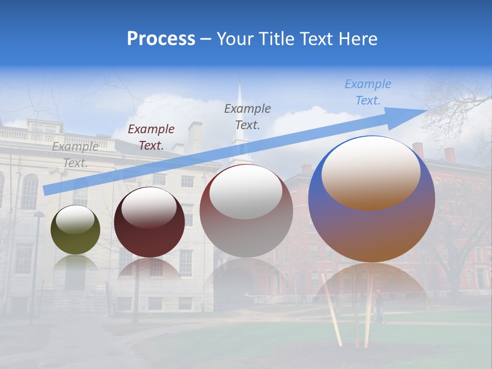 Harvard Square, Usa PowerPoint Template