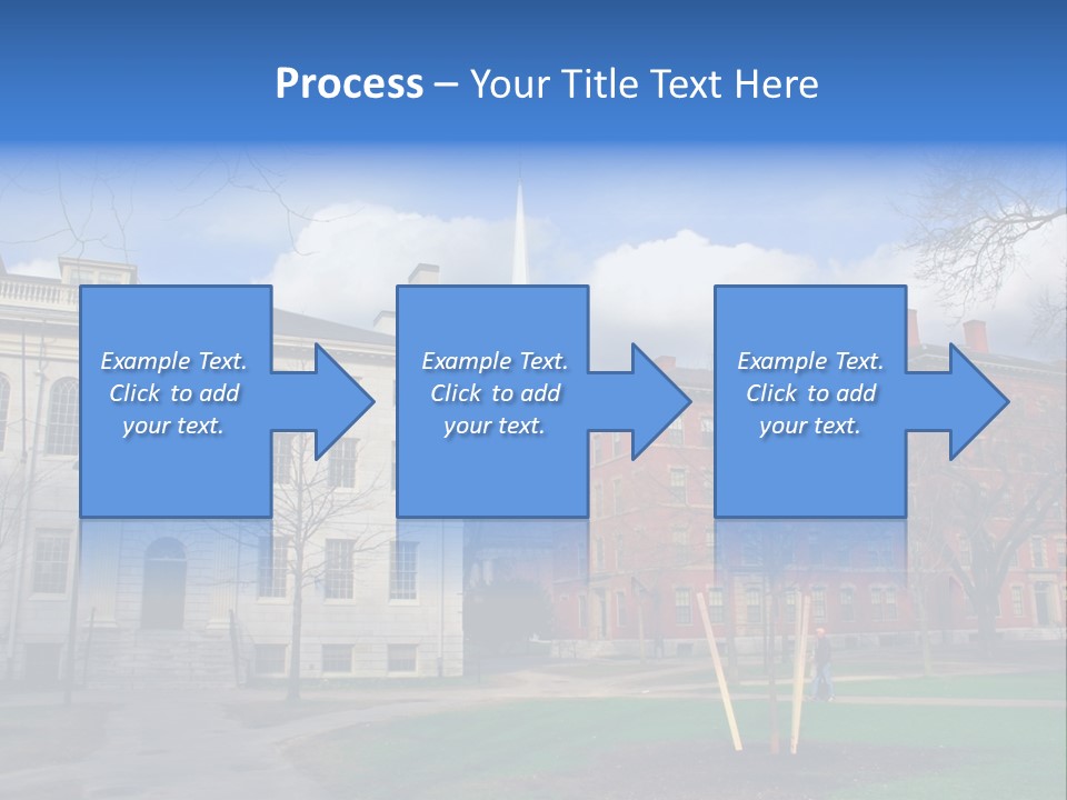 Harvard Square, Usa PowerPoint Template
