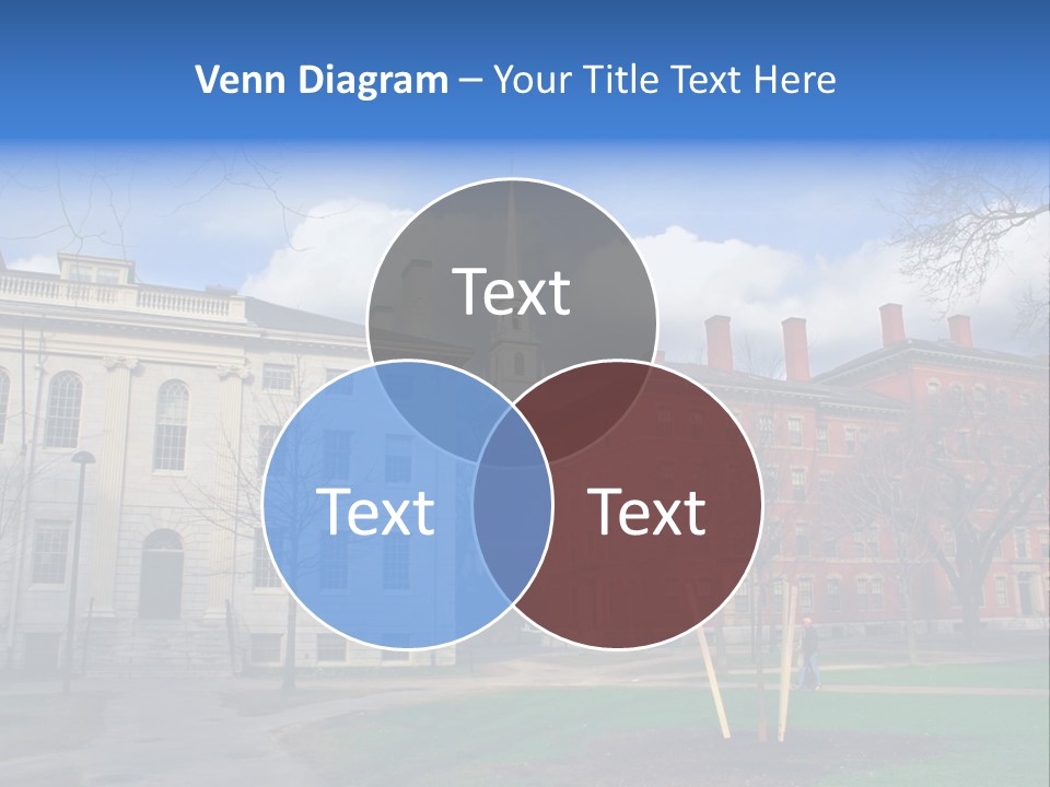 Harvard Square, Usa PowerPoint Template