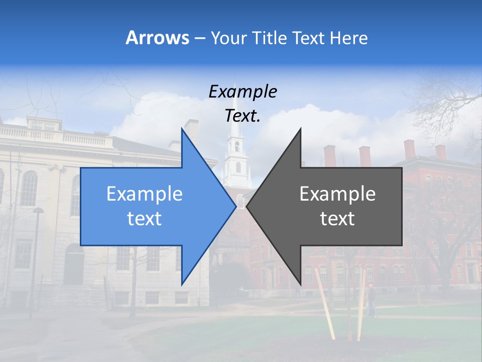 Harvard Square, Usa PowerPoint Template