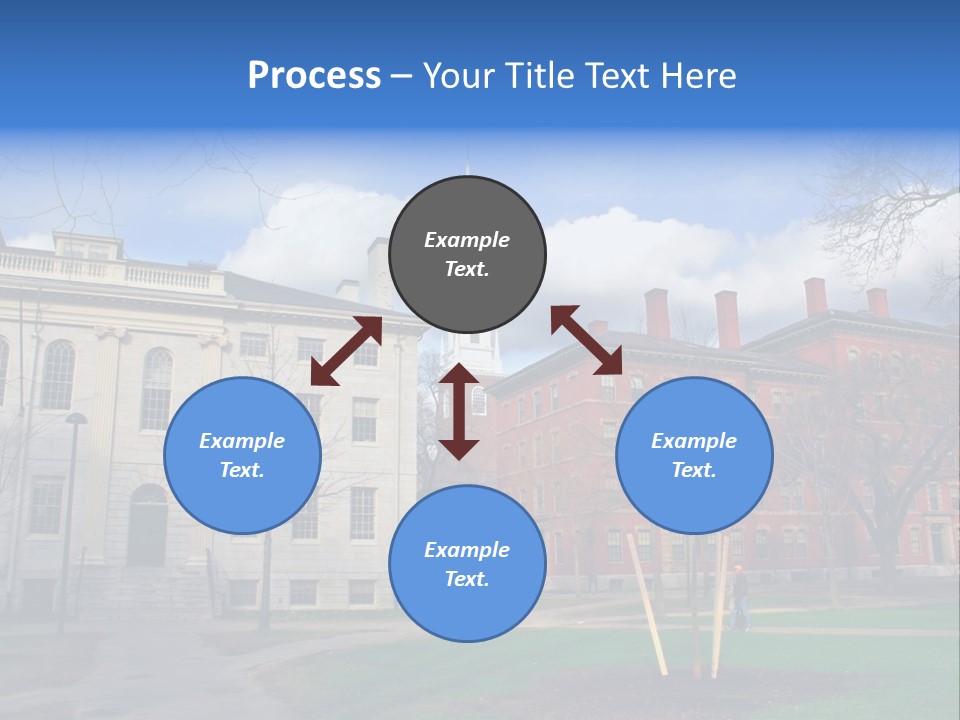 Harvard Square, Usa PowerPoint Template