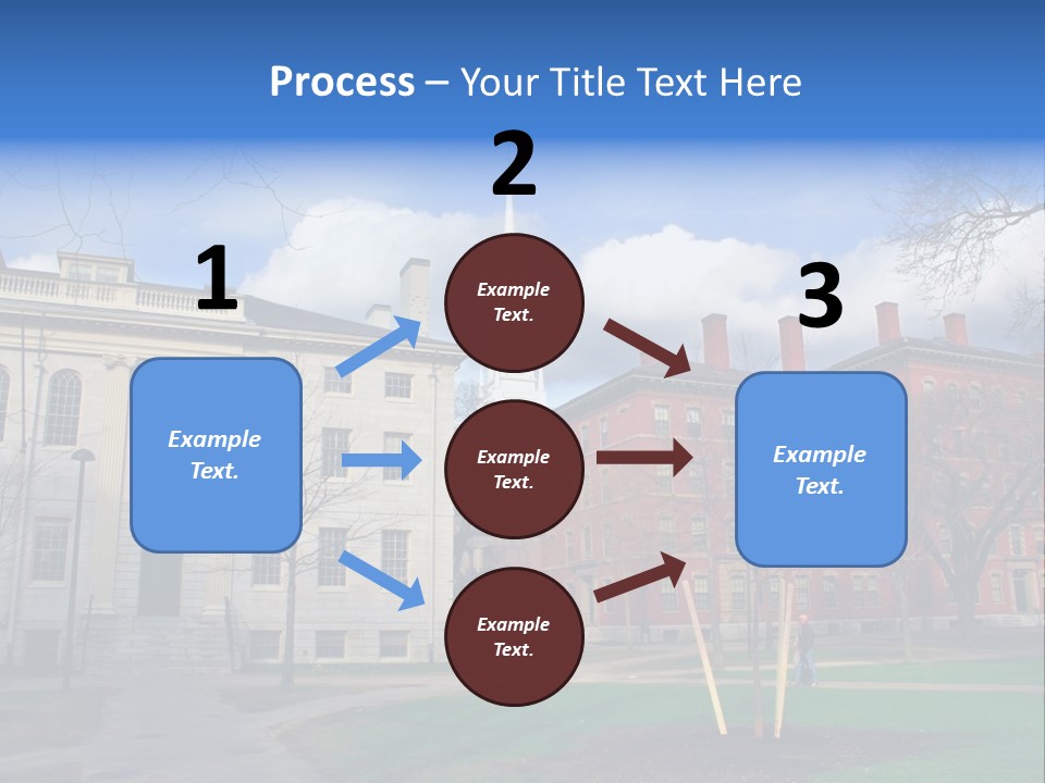 Harvard Square, Usa PowerPoint Template
