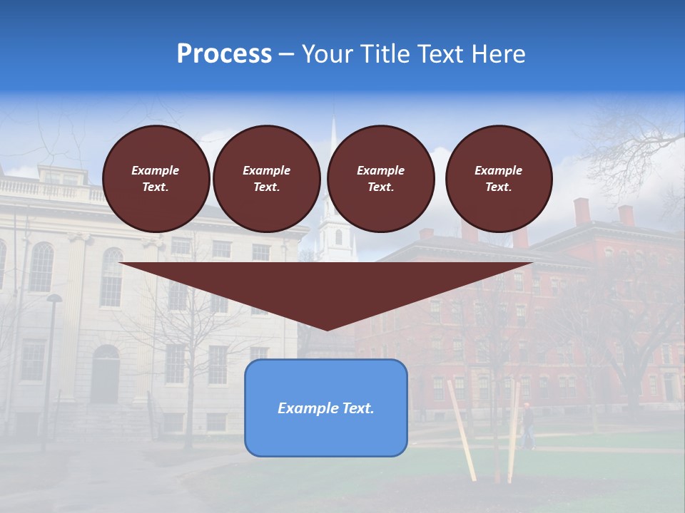 Harvard Square, Usa PowerPoint Template