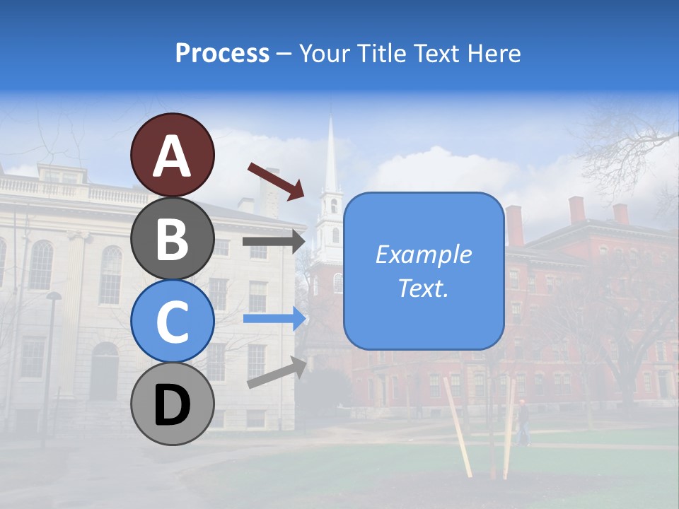Harvard Square, Usa PowerPoint Template