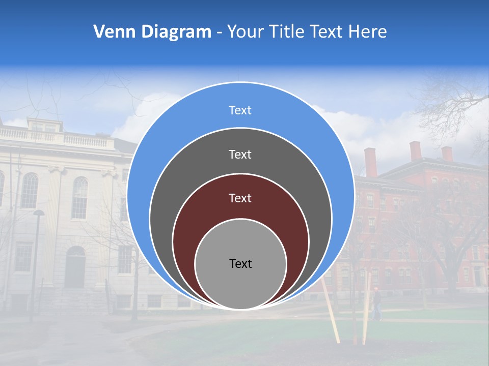 Harvard Square, Usa PowerPoint Template