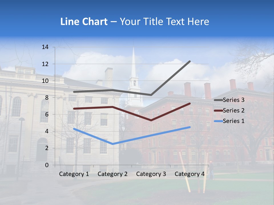 Harvard Square, Usa PowerPoint Template