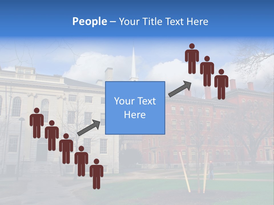 Harvard Square, Usa PowerPoint Template