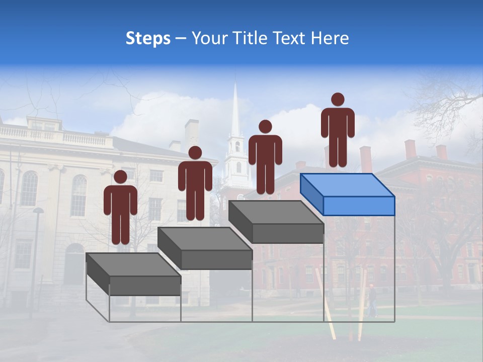 Harvard Square, Usa PowerPoint Template