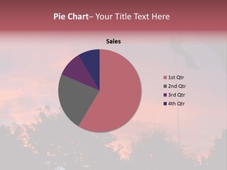 Rappelling At Dusk In Montana. PowerPoint Template