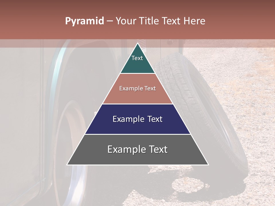 Motorhome Rv Flat In Desert PowerPoint Template