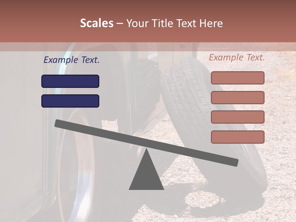 Motorhome Rv Flat In Desert PowerPoint Template