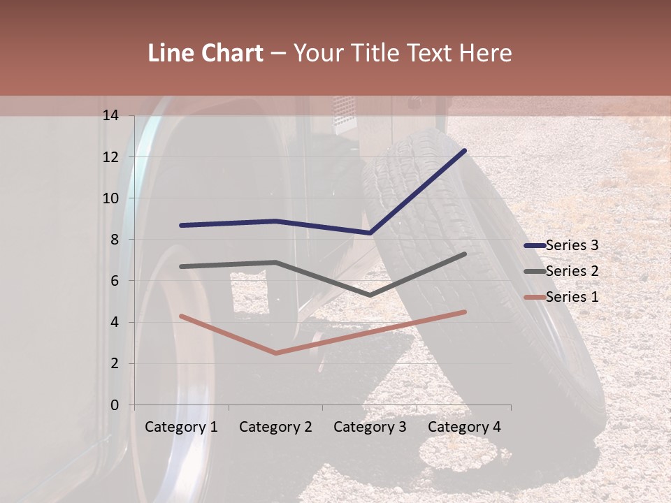 Motorhome Rv Flat In Desert PowerPoint Template