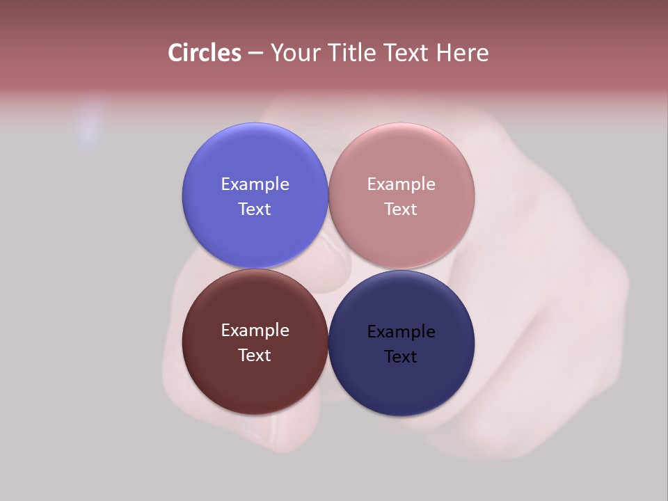 A Close Up Of Hand Pointing Towards Camera. PowerPoint Template