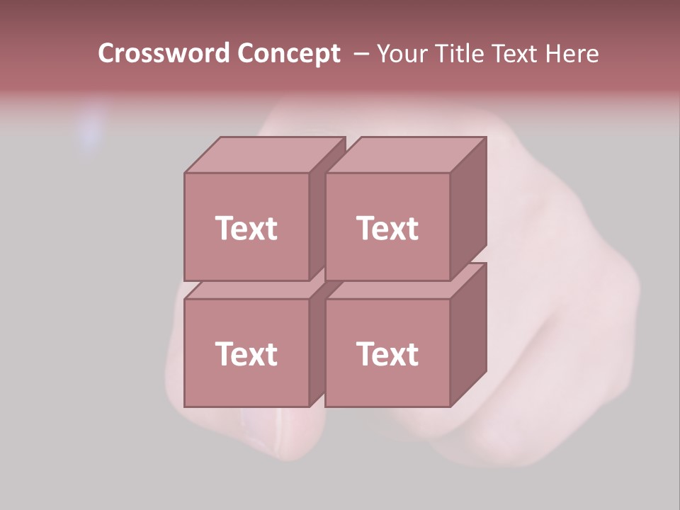 A Close Up Of Hand Pointing Towards Camera. PowerPoint Template