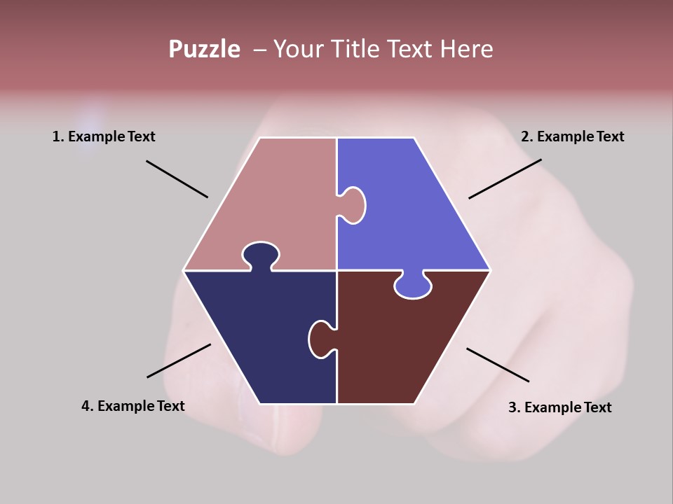 A Close Up Of Hand Pointing Towards Camera. PowerPoint Template